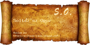 Soltész Oguz névjegykártya
